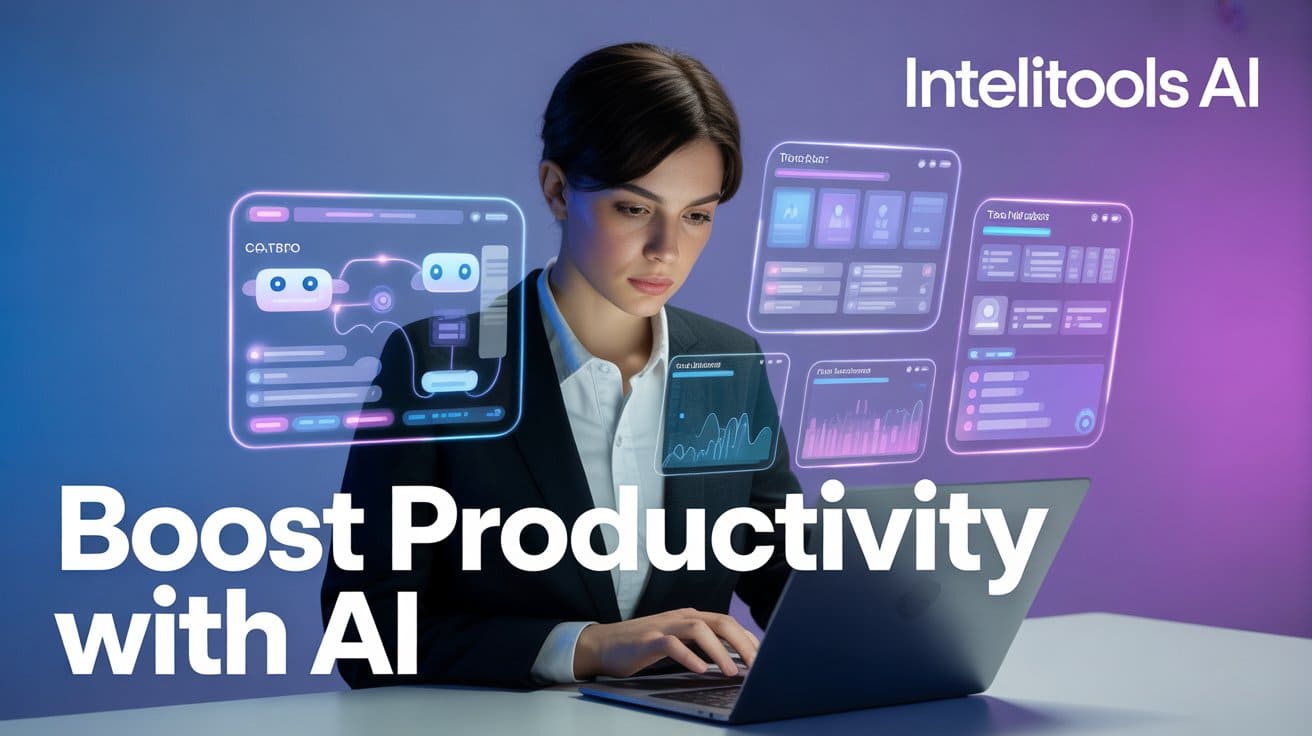 How to Boost Your Productivity Using AI Tools (2026 Beginner Guide) | IntelliTools AI